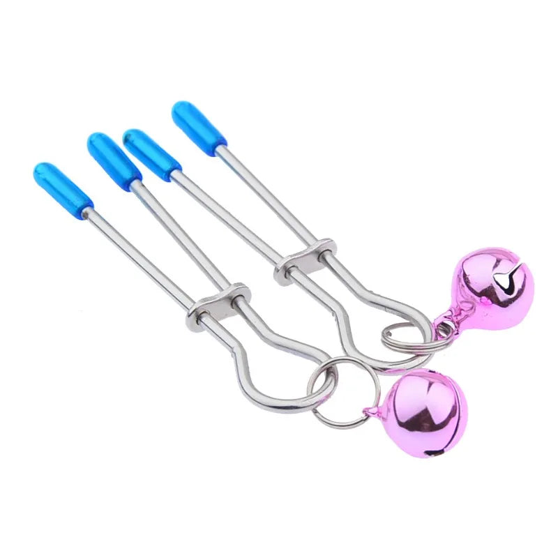 4-piece Adult BDSM Games set Cute Fox Tail Anal Plug Cat Ears Nipple Clip Neck Collar Erotic Cosplay Sex Toys For Women Couple