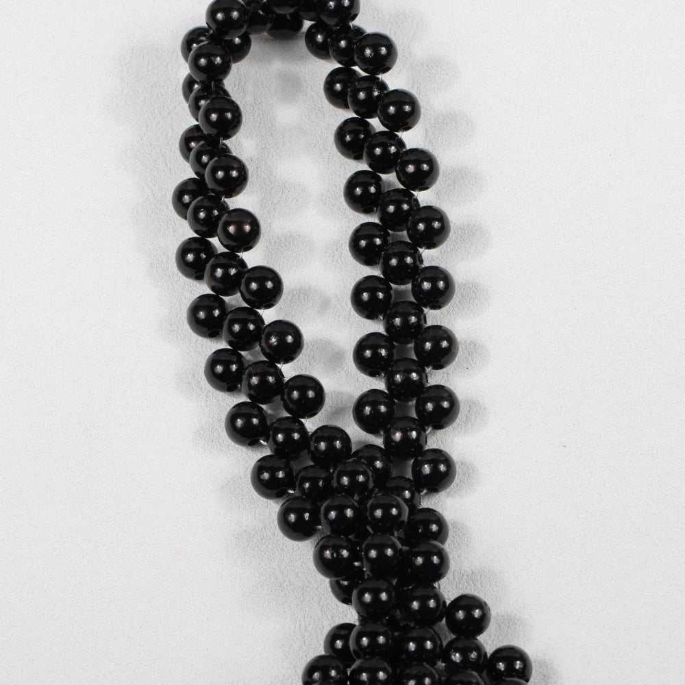 Pearl Body Chain Sexy Women Beaded Overlay Cover Up Top Bra Beach Jewelry Costume Statement Chunky Beads Shoulder Accessories