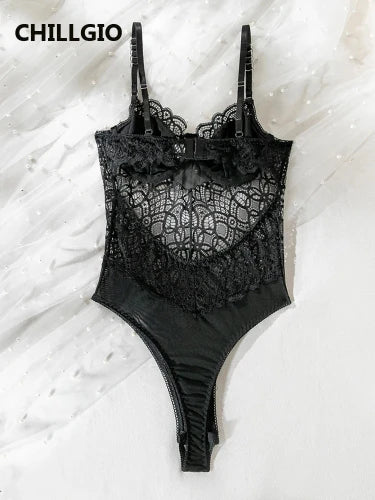 Chillgio Luxury Lacy Strappy Bodysuit