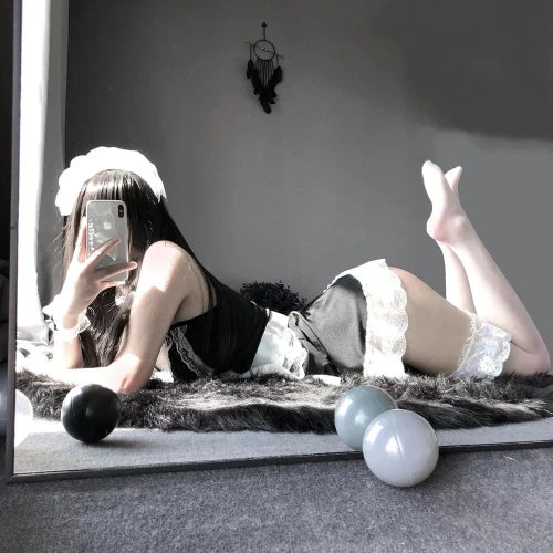 "Lolita Maid's Costume/Dress" Sexy Lingerie/Clothing + Apron With Panties, Exotic Costume - Detail