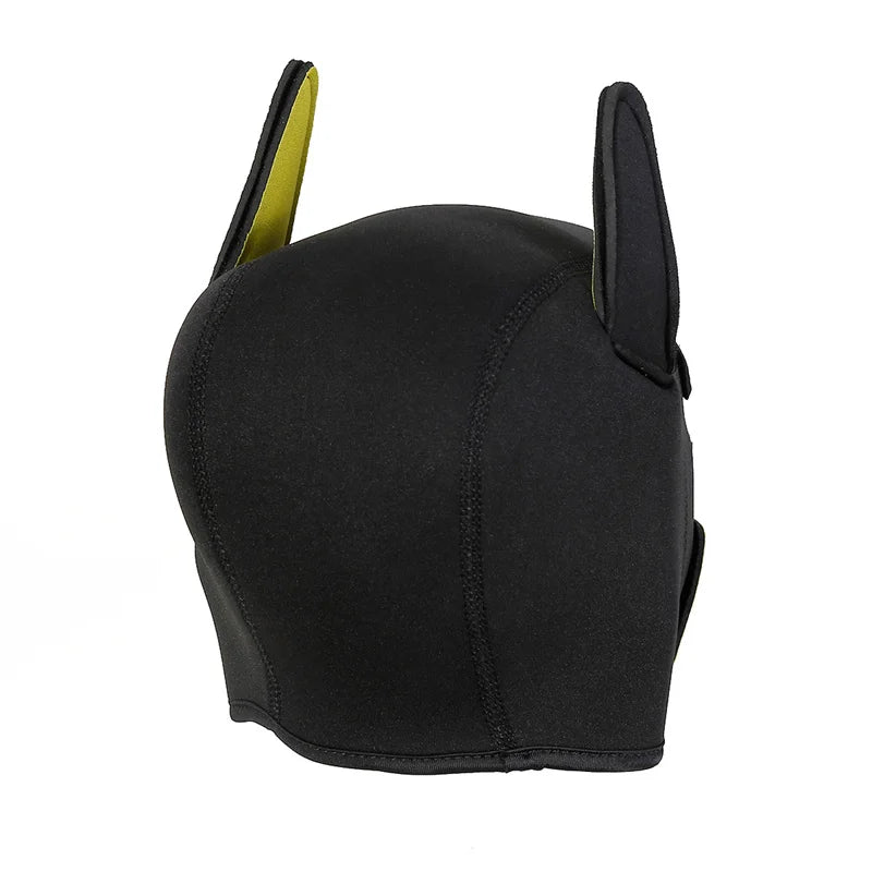 Fashion Unisex Sexy Costumes Latex Open Mouth Dog Headgear Halloween Pupply Play Party Couples Games Full Face Fetish Masks Hood
