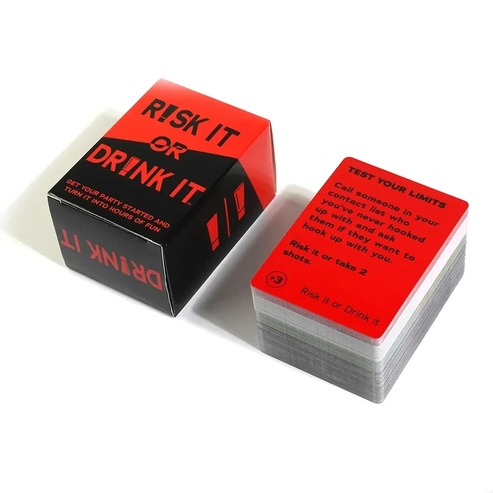 Risk It Or Drink It Fun Party Game For College Card Game Drinking Game Pregame Night Hilarious Dares Challenges Questions Adult