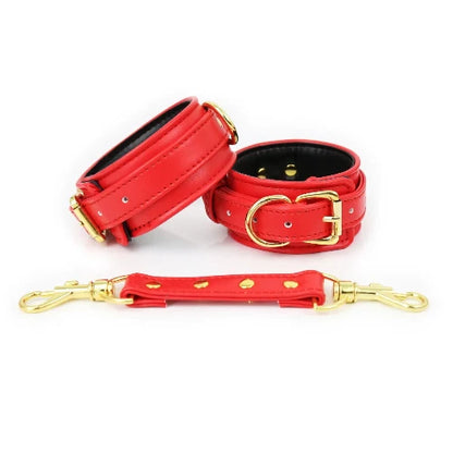 50766568587604 - BDSM/Adult Games/Bondage -  Wrist or Ankle Cuffs/Restraints - Bondage, Erotic Sex Toys - Red version