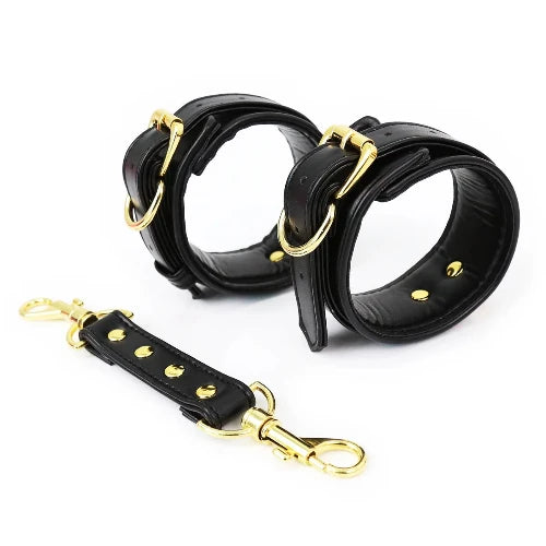 BDSM/Adult Games/Bondage -  Wrist or Ankle Cuffs/Restraints - Bondage, Erotic Sex Toys - Black version