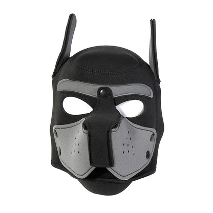 Fashion Unisex Sexy Costumes Latex Open Mouth Dog Headgear Halloween Pupply Play Party Couples Games Full Face Fetish Masks Hood