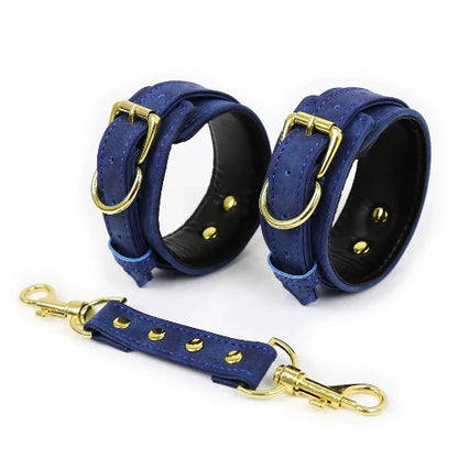 BDSM/Adult Games/Bondage -  Wrist or Ankle Cuffs/Restraints - Bondage, Erotic Sex Toys - Blue version