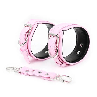 BDSM/Adult Games/Bondage -  Wrist or Ankle Cuffs/Restraints - Bondage, Erotic Sex Toys - Pink version