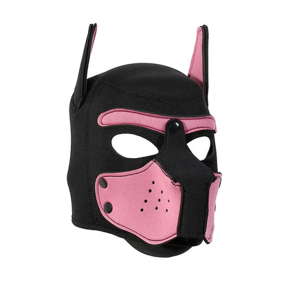 Fashion Unisex Sexy Costumes Latex Open Mouth Dog Headgear Halloween Pupply Play Party Couples Games Full Face Fetish Masks Hood