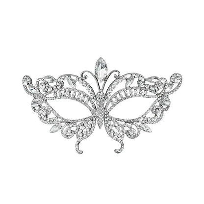 Veil Rhinestone Mask Full Face Face Chain Masquerade Mask Carnival Costume Props Tassel Facial Jewelry Accessories Photo Prop